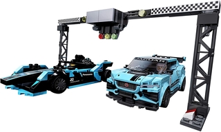 Jaguar Racing GEN2 y Jaguar I-PACE eTROPHY de Lego