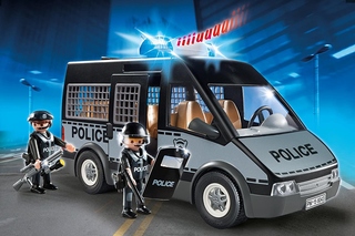 Furgón de Policía con Luces y Sonido – Playmobil